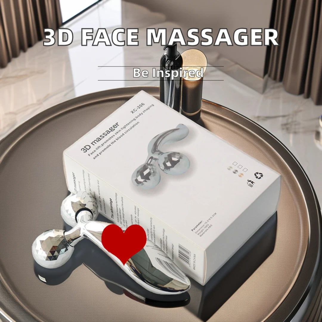 Ergonomic ABS facial massager for daily skincare routine