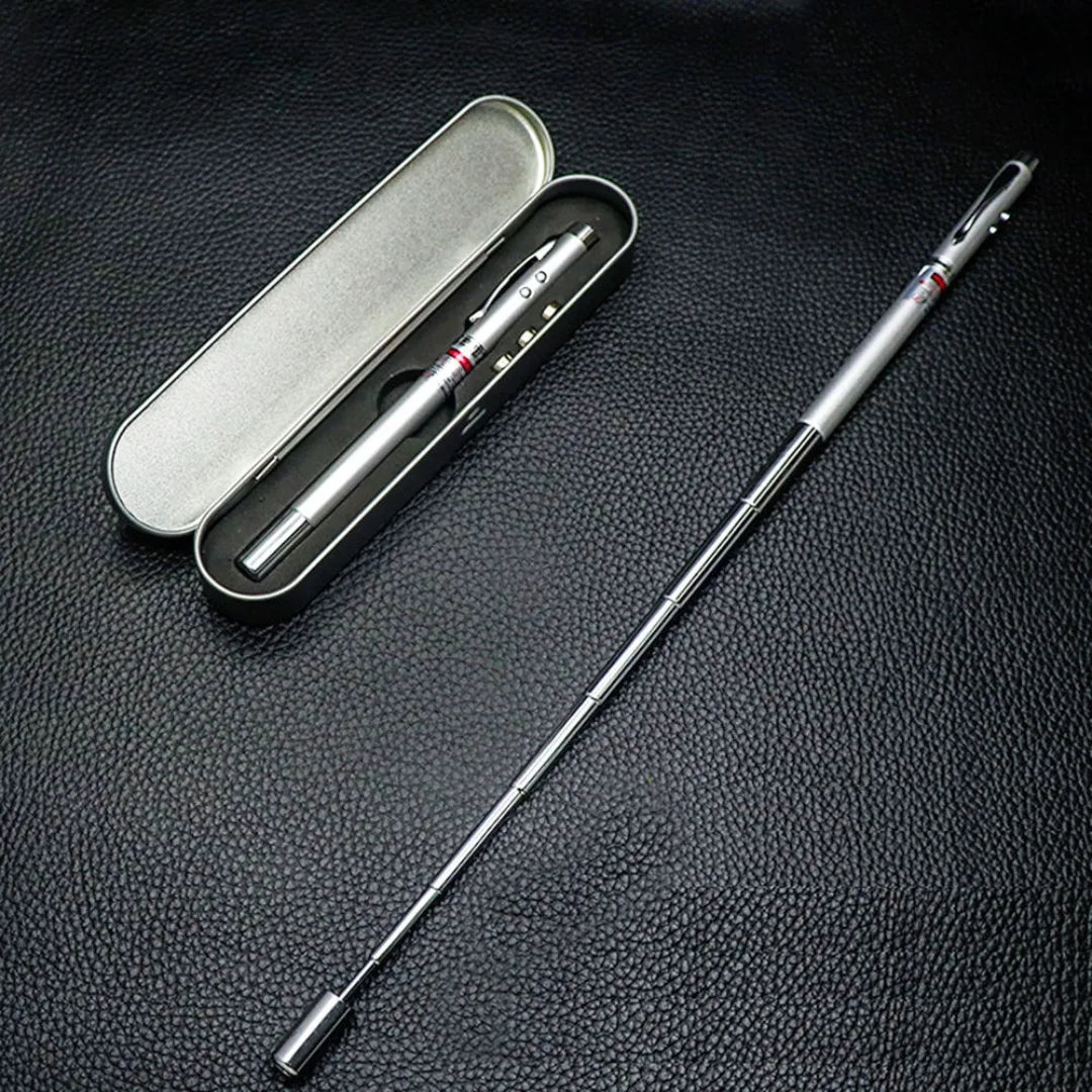 4-in-1 Laser Pointer Pen with LED Light, Magnet & Ballpoint Pen