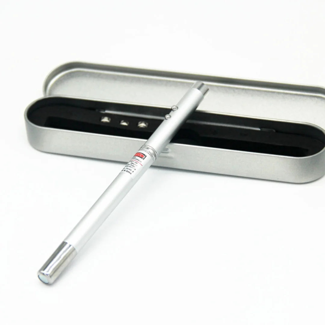 4-in-1 Laser Pointer Pen with LED Light, Magnet & Ballpoint Pen