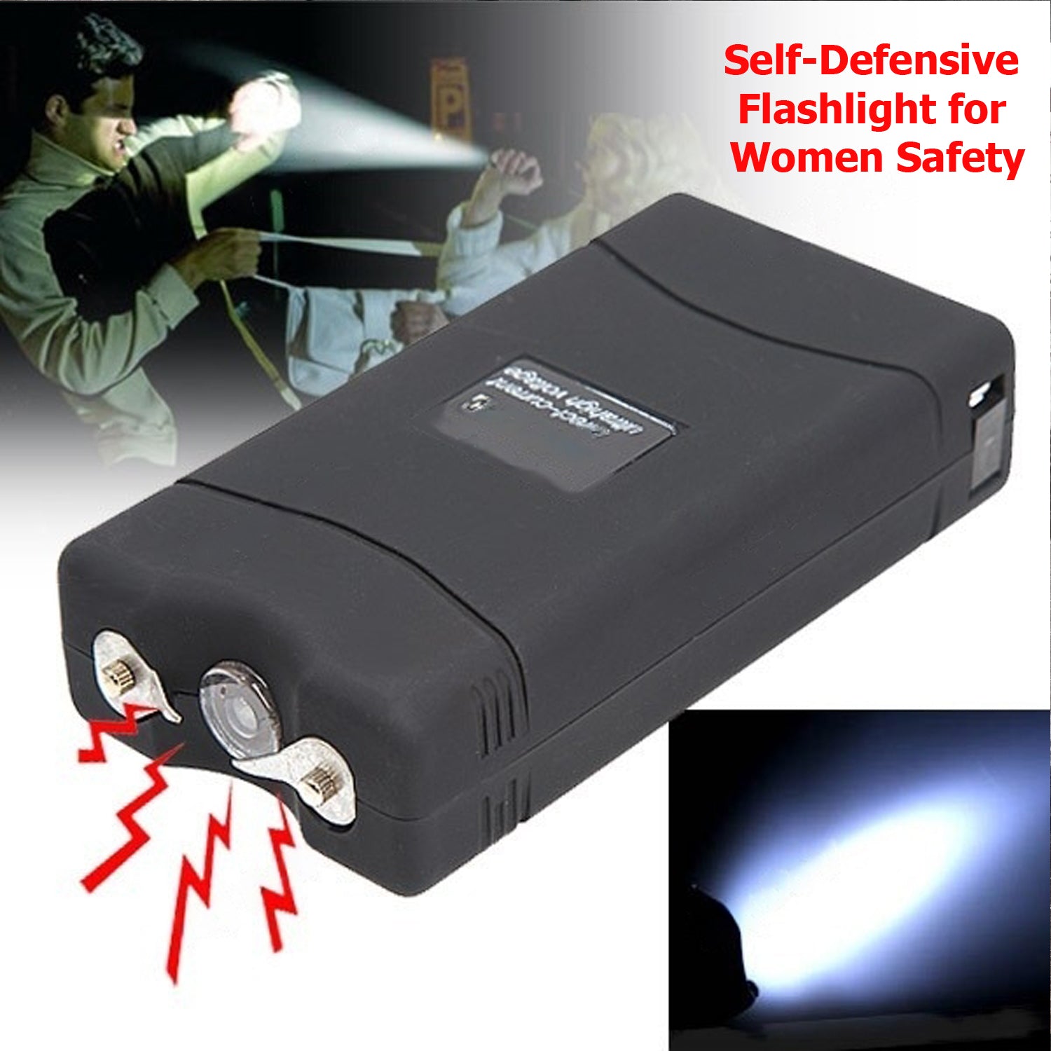 Safety Stun Gun for Women | Super Voltage Self-Defense Light