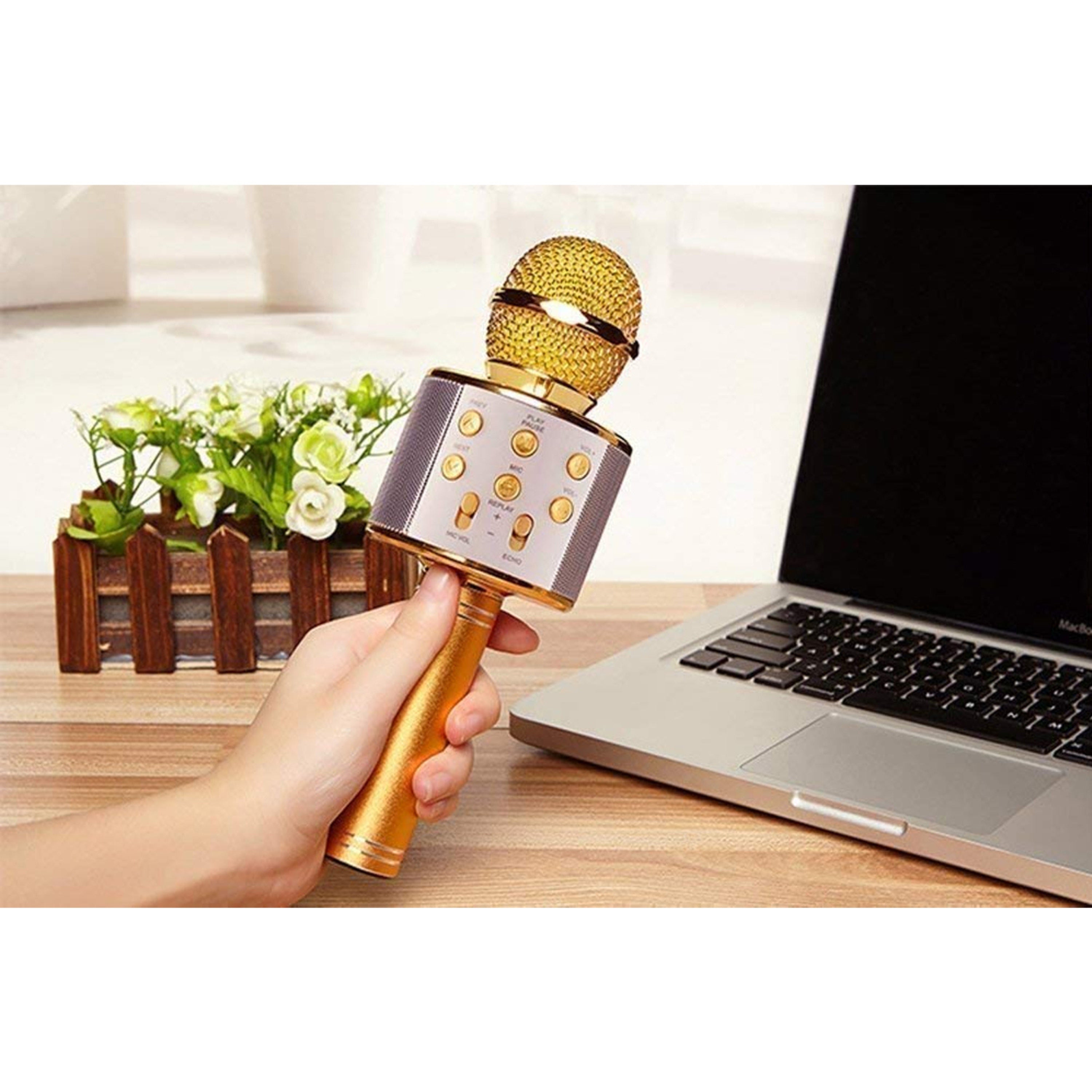 Bluetooth Wireless Karaoke Microphone | Portable Mic Speaker
