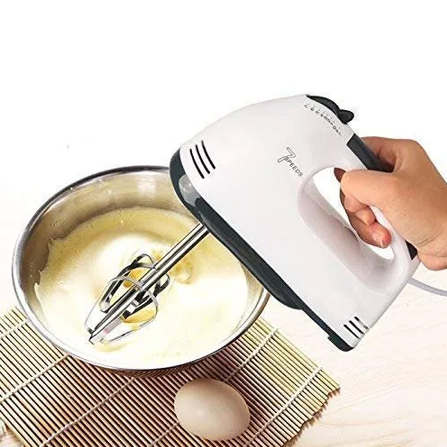 Electric Hand Mixer | Egg Beater, Cream & Dough Blender for Kitchen