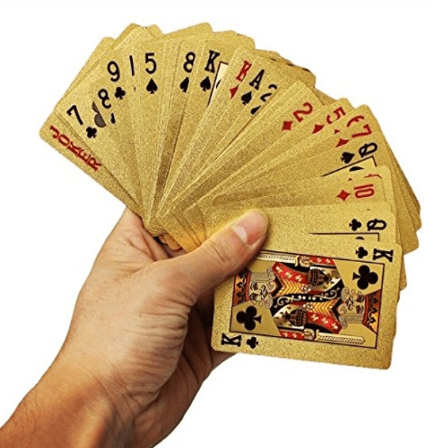 24K Gold Poker Deck Playing Cards | Premium Poker Deck for Parties