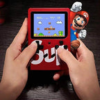 Handheld game console with 'Supreme' branding and Super Mario graphics.
