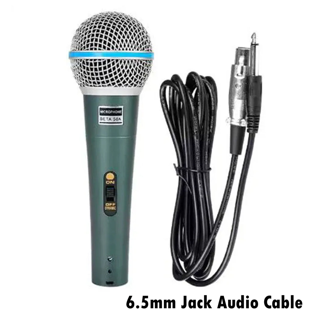 Professional Beta 58A Handheld Wired Microphone with Long Wire