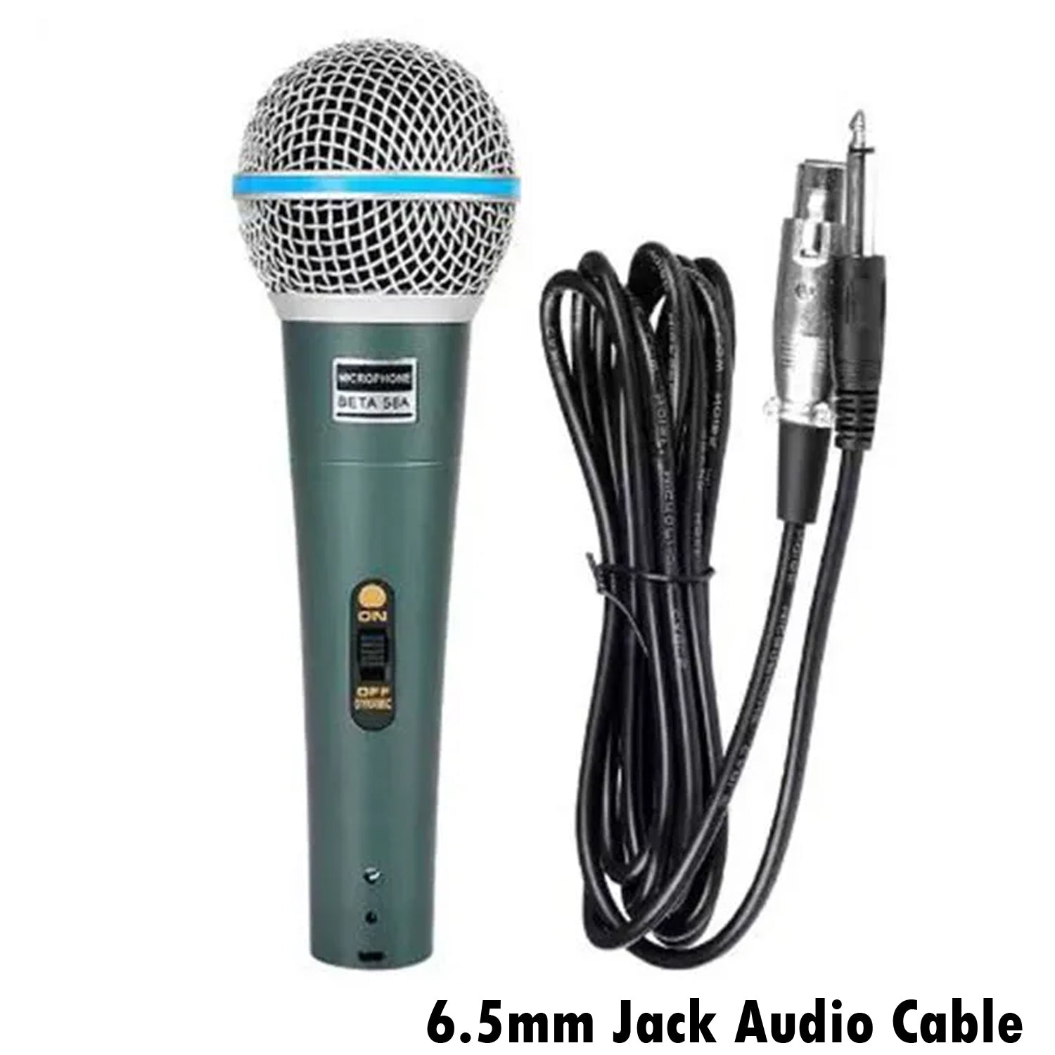 Professional Beta 58A Handheld Wired Microphone with Long Wire