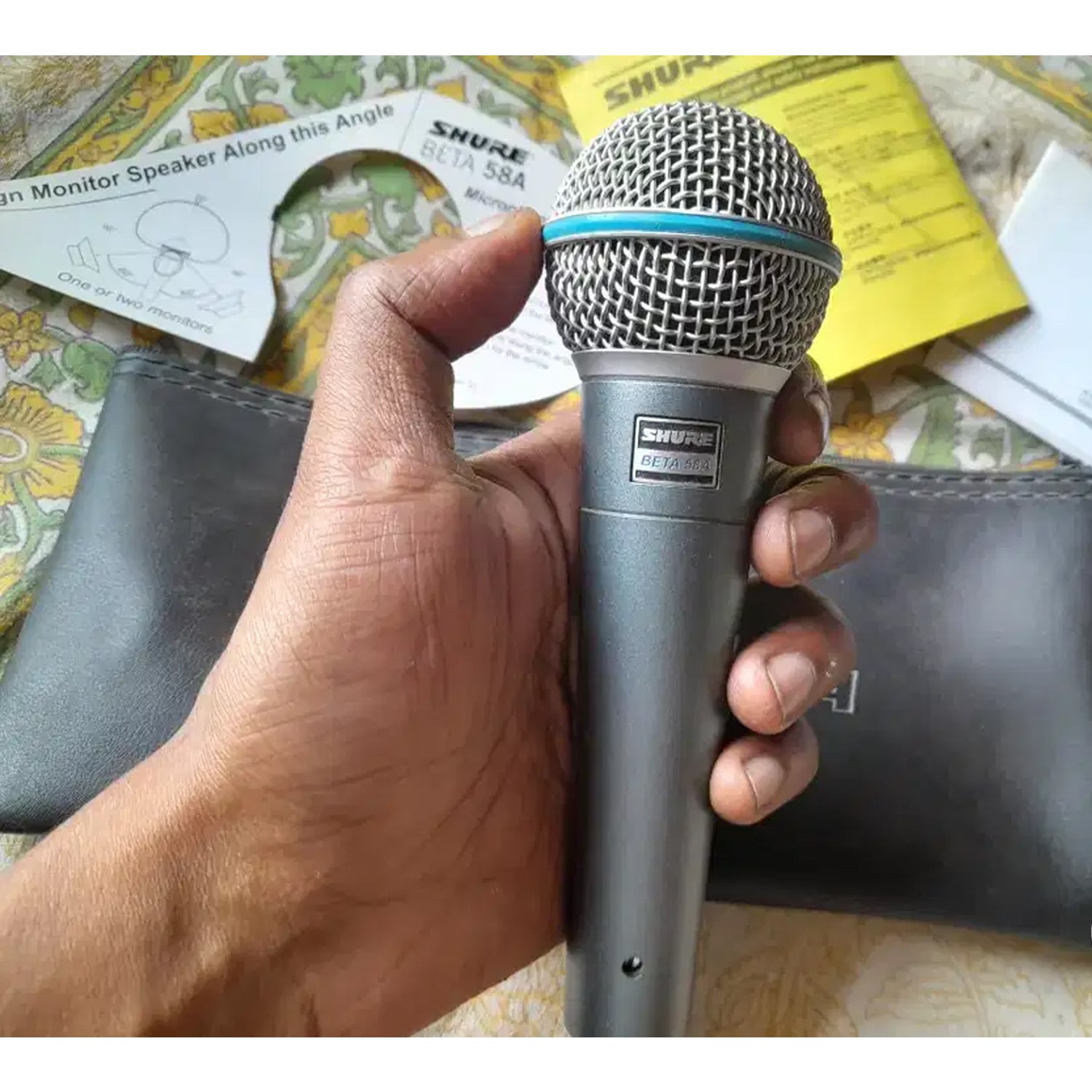 Professional Beta 58A Handheld Wired Microphone with Long Wire