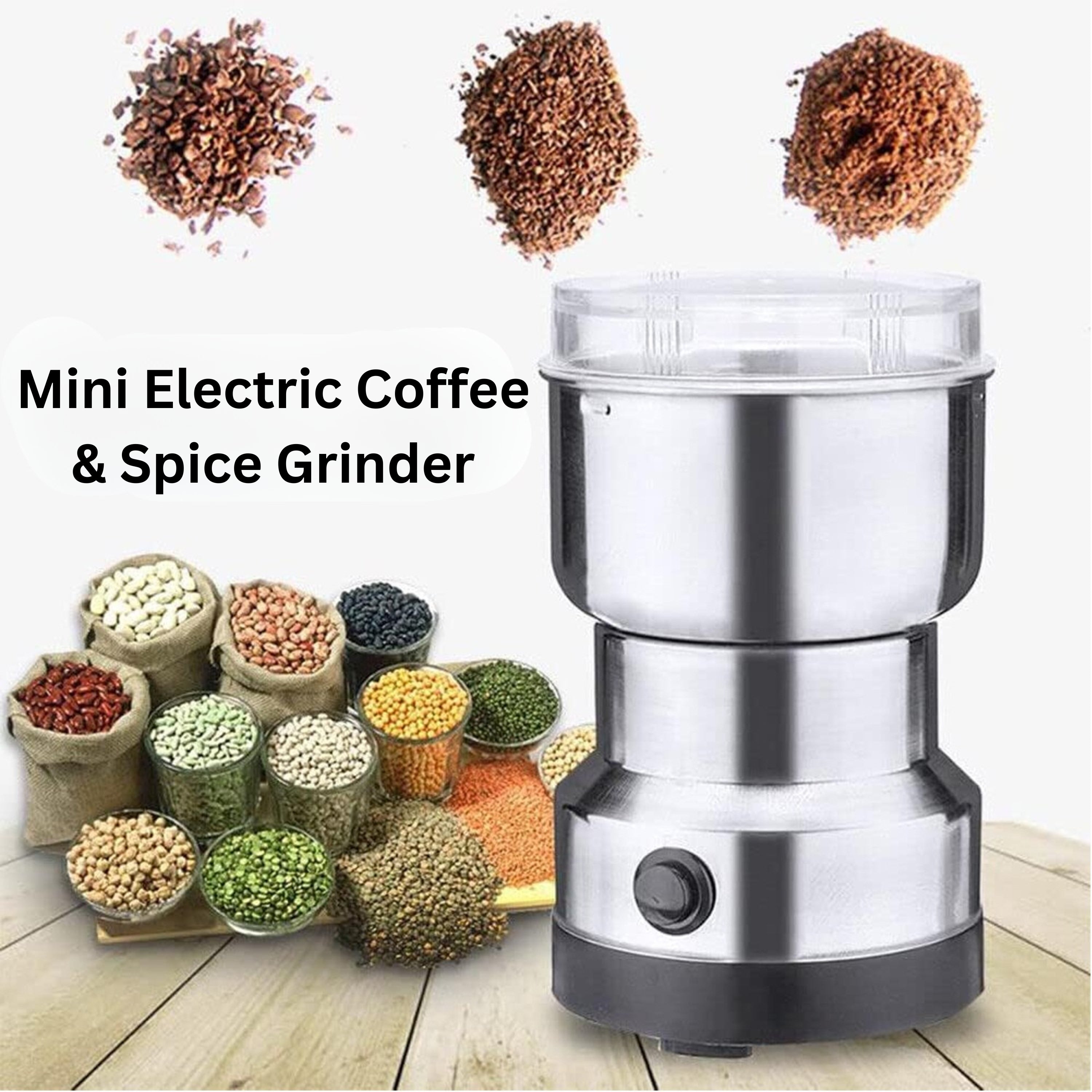 Electric Coffee & Spice Grinder | 150W Stainless Steel Compact Grinder