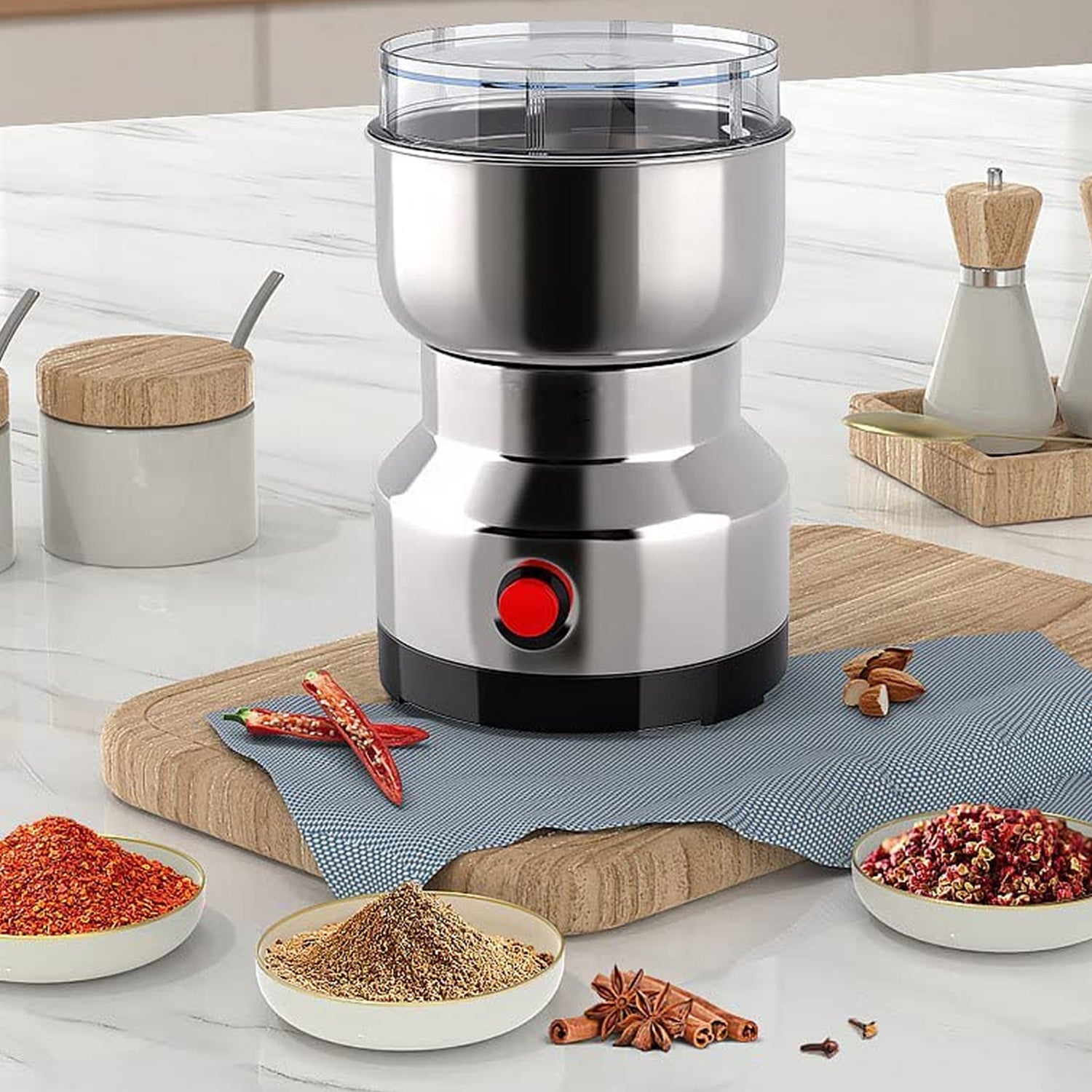 Electric Coffee & Spice Grinder | 150W Stainless Steel Compact Grinder