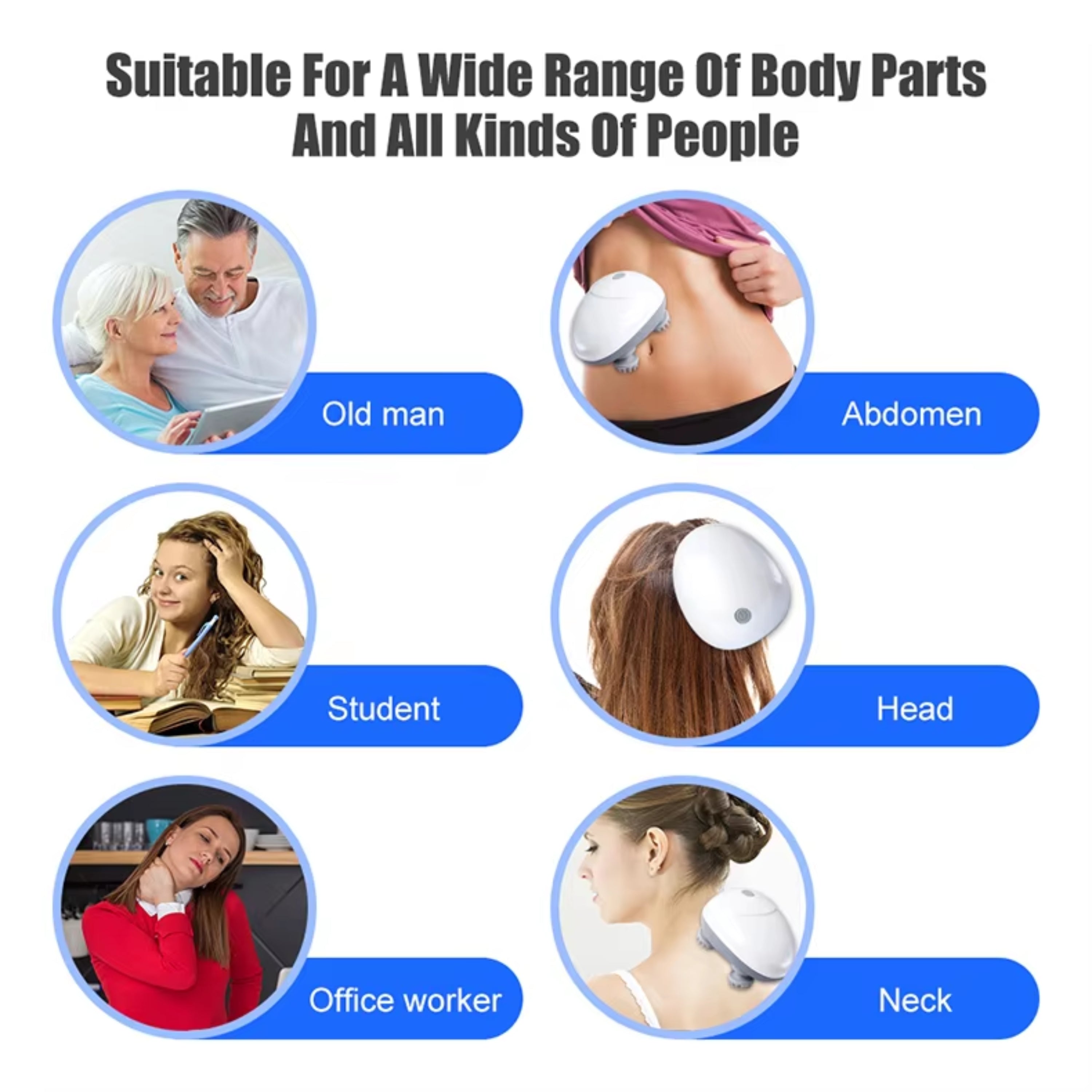 Smart Handheld Electric Scalp Massager | For Stress Relief