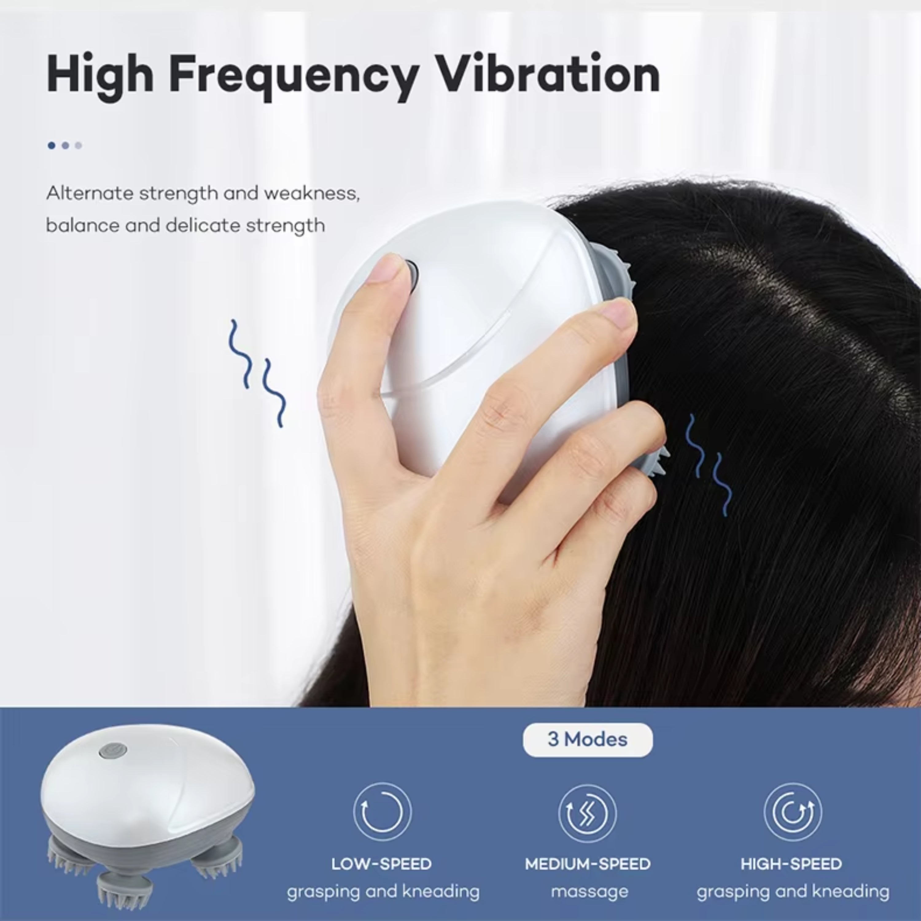 Smart Handheld Electric Scalp Massager | For Stress Relief