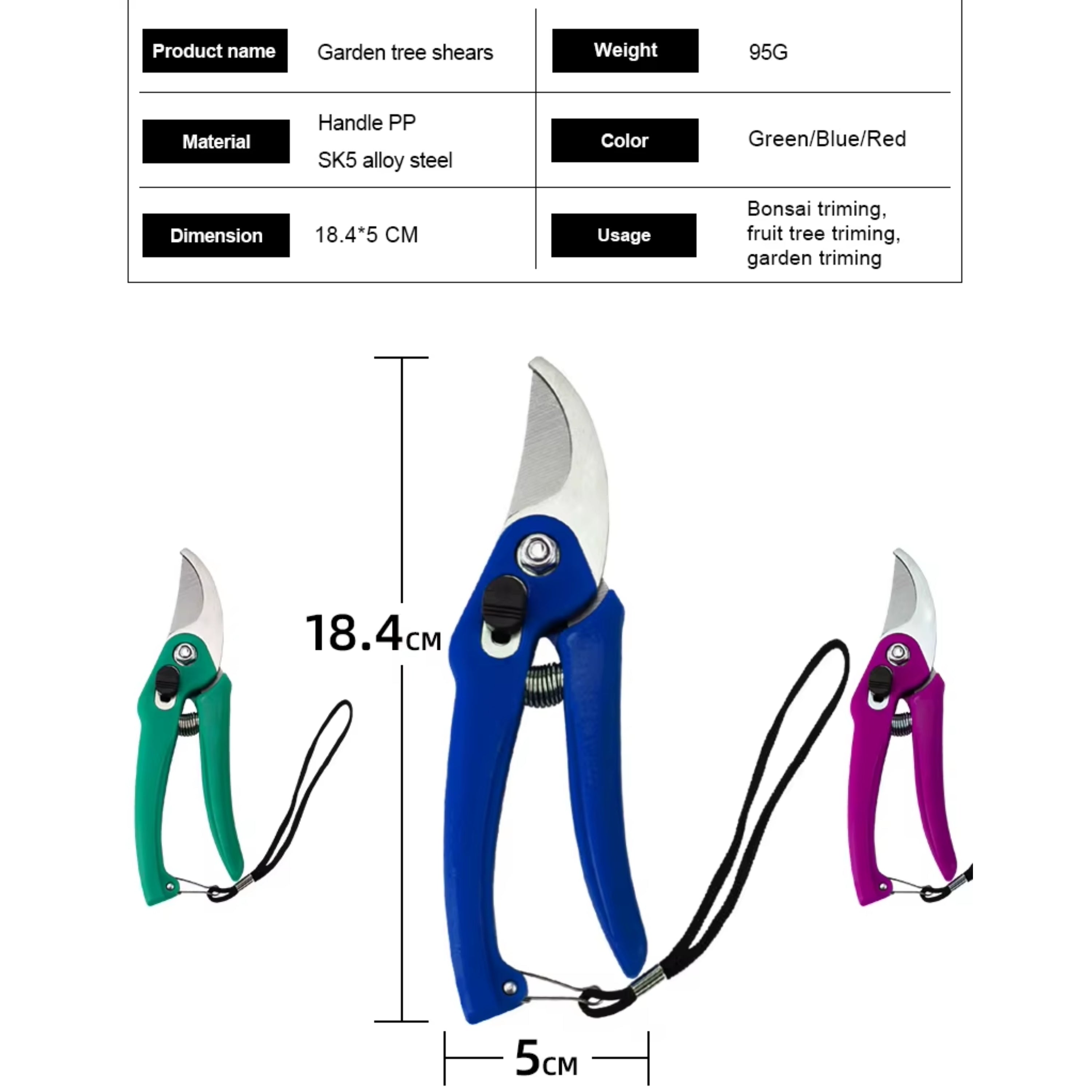 Stainless Steel Flowers & Plants Garden Scissors