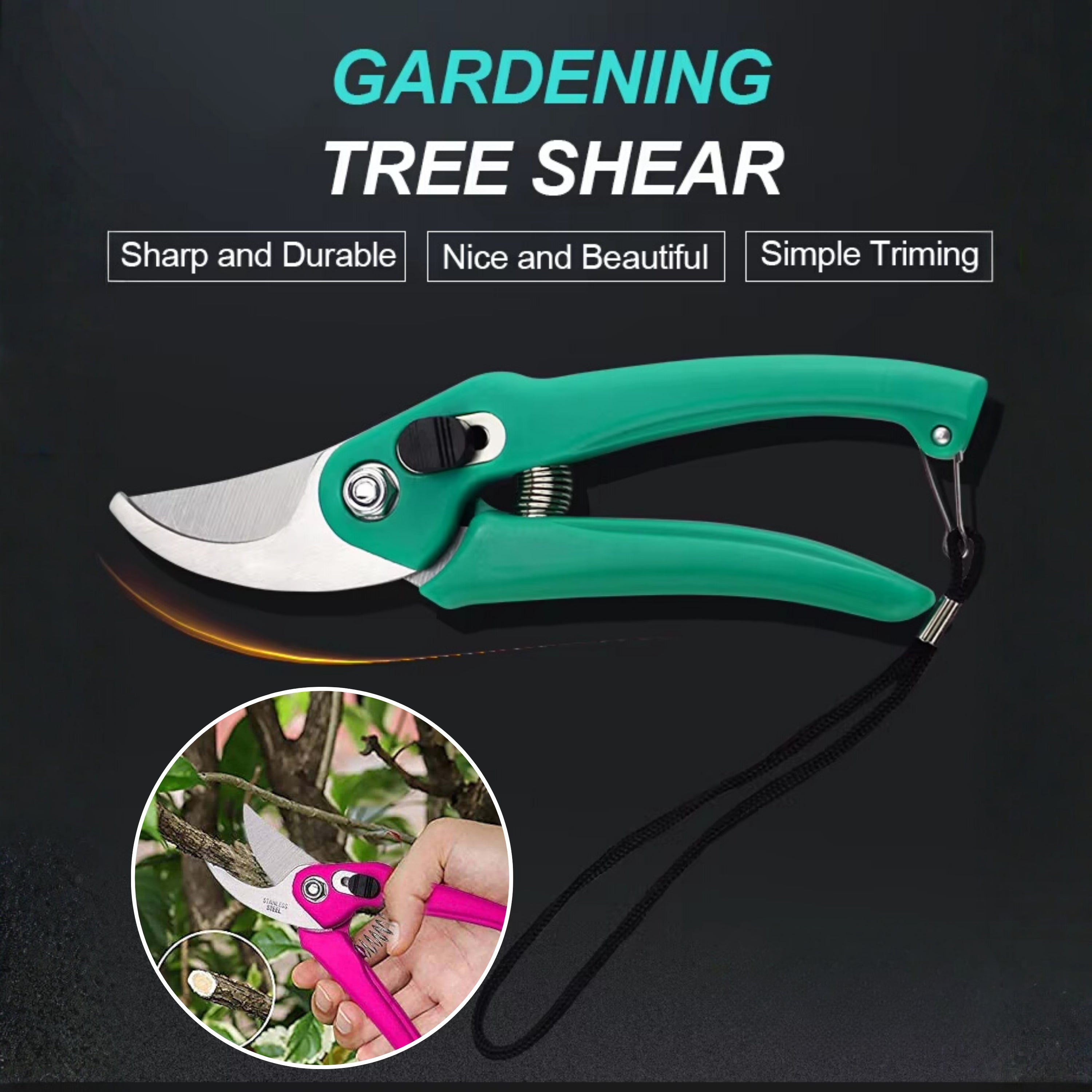 Stainless Steel Flowers & Plants Garden Scissors