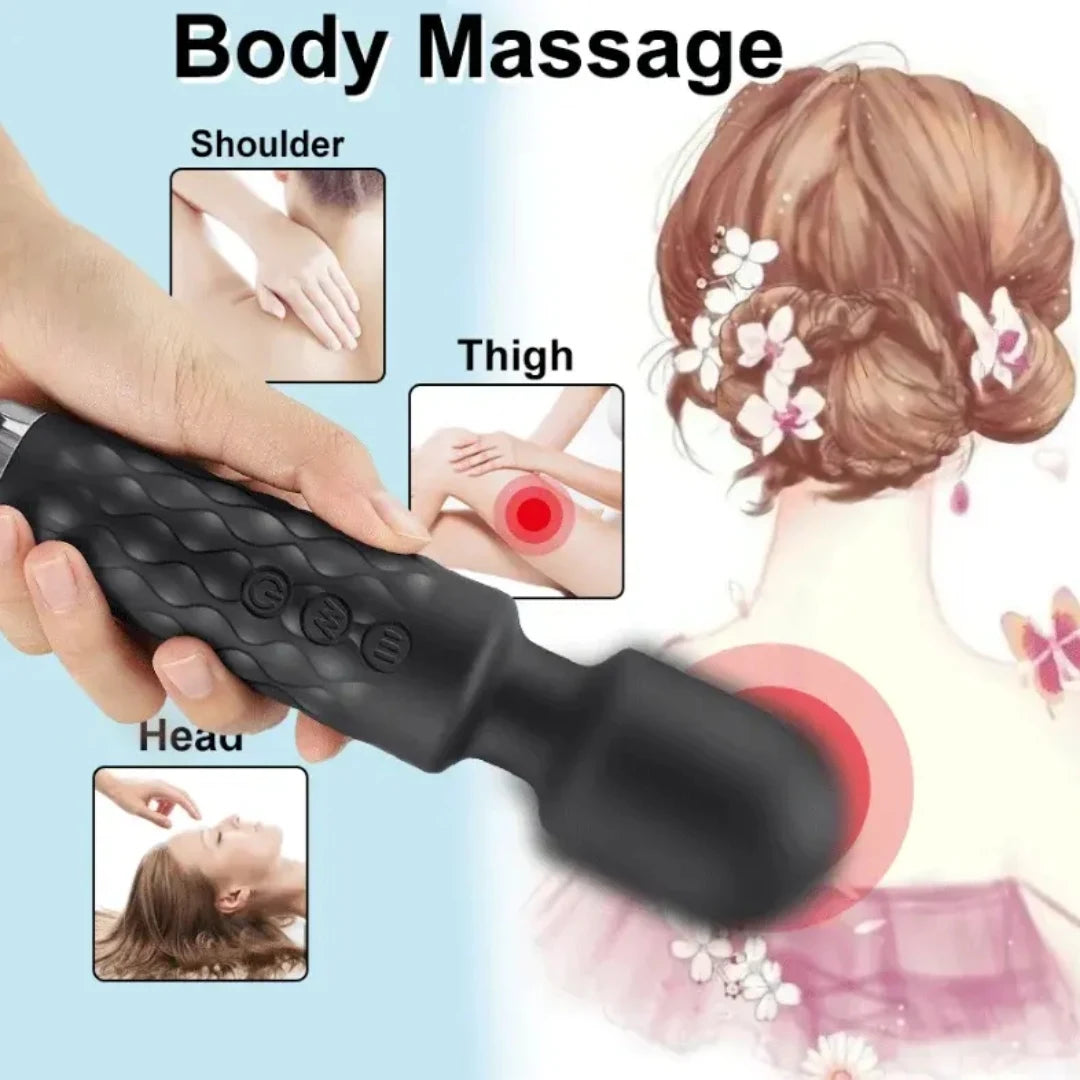 Travel-friendly USB rechargeable massage tool