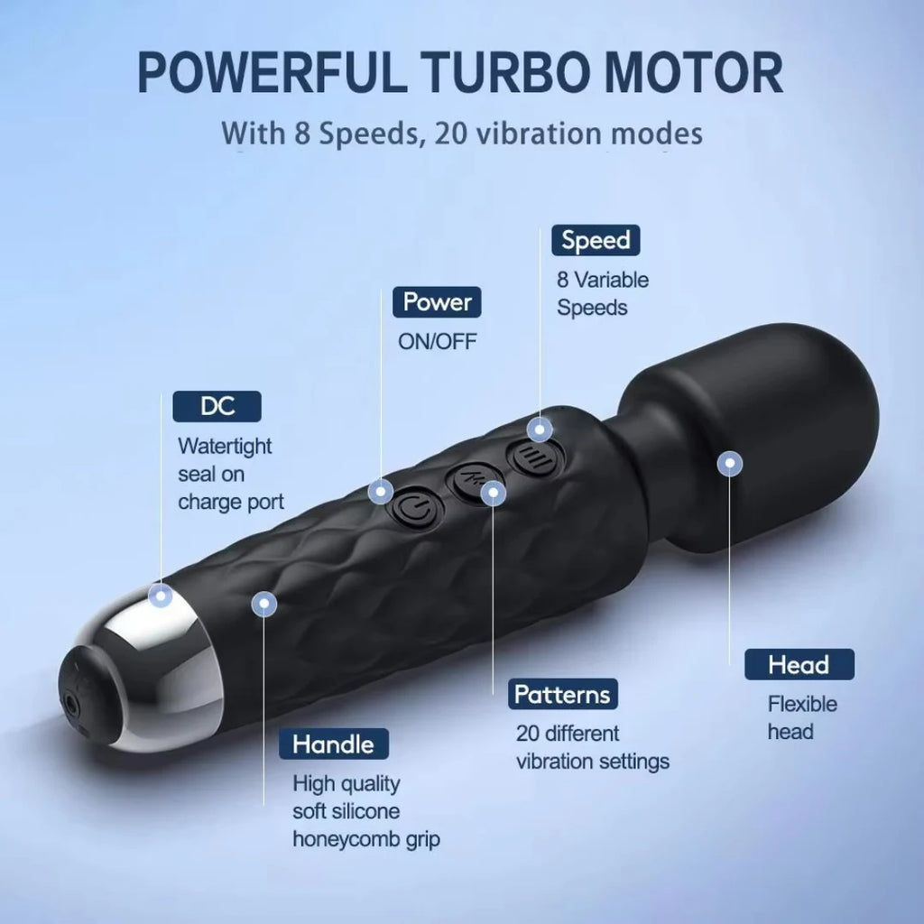 Ergonomic silicone handheld massager for stress relief