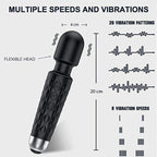 Waterproof silicone handheld body massager for women