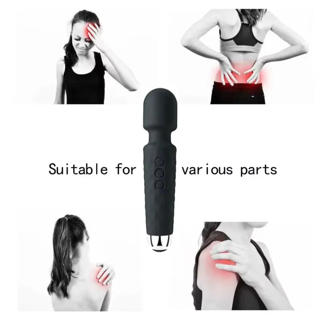 Cordless waterproof handheld massager for women