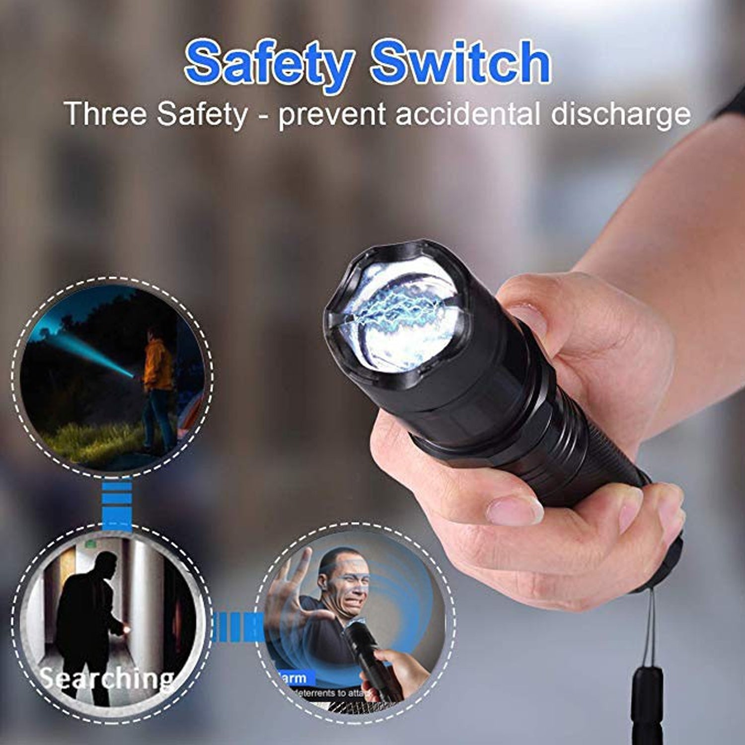 Safety Stun Gun for Women | Super Voltage Self-Defense Light