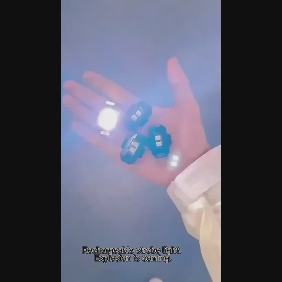 Pack of 2 Rechargeable 7-Color LED Strobe Light | Universal MotorBike