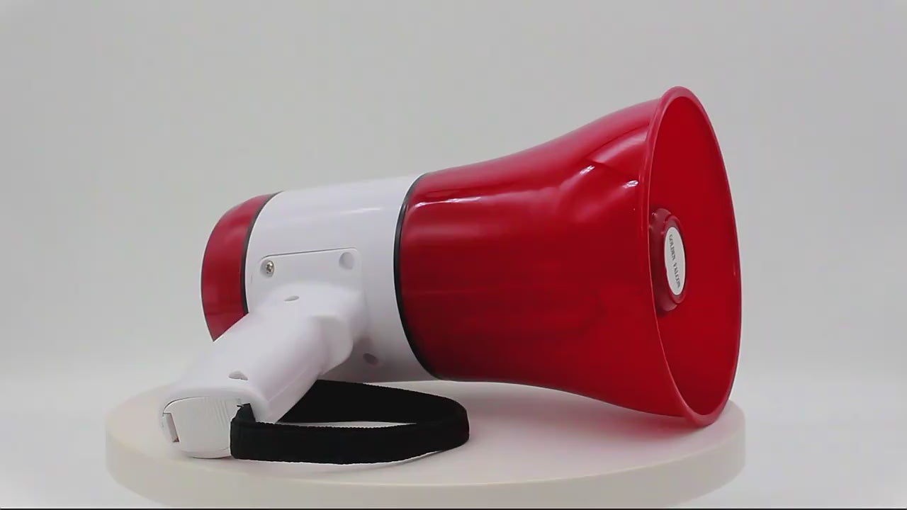 Portable 70W Megaphone with Bluetooth, USB, TF-Card & Siren