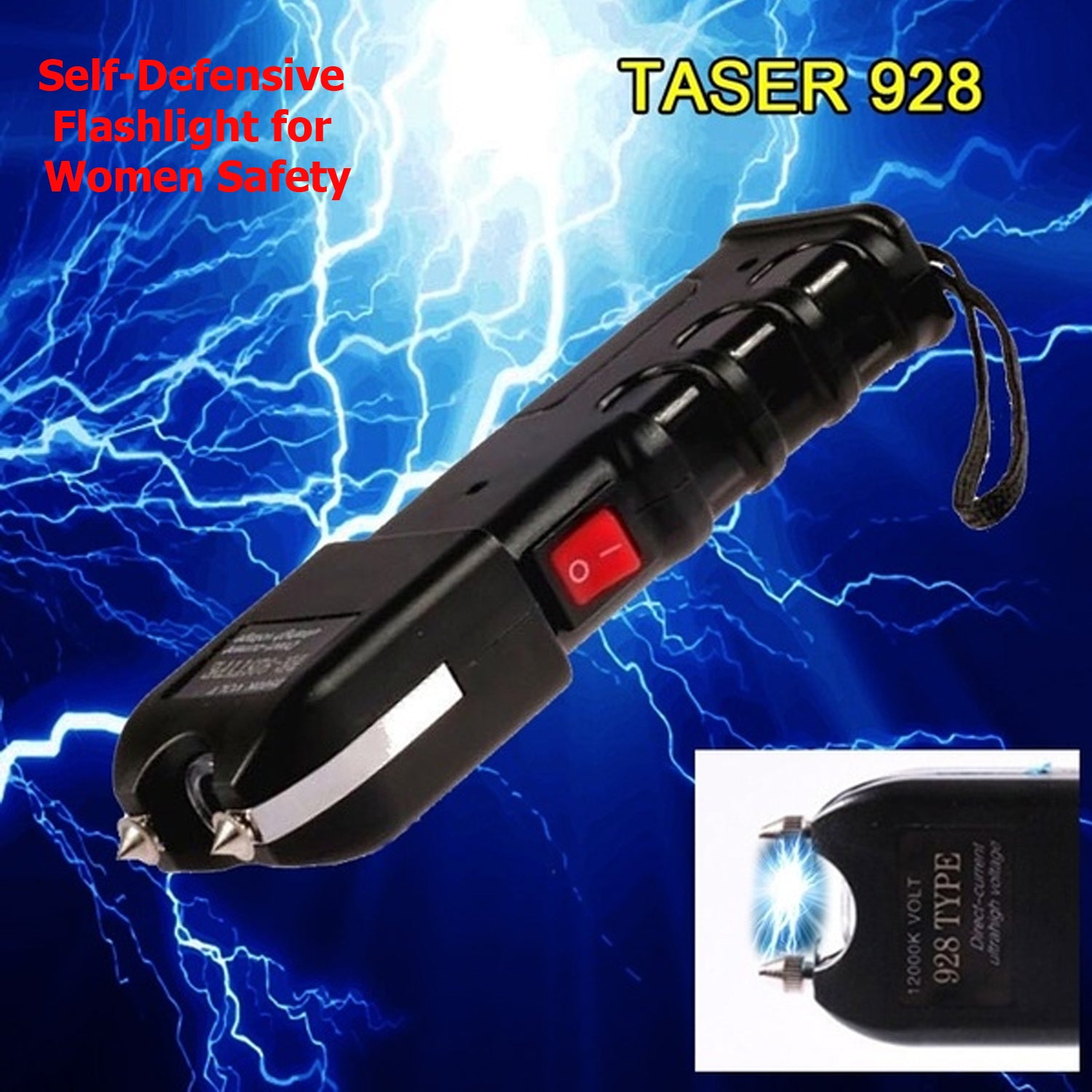 Safety Stun Gun for Women | Super Voltage Self-Defense Light